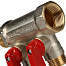 STOUT Коллектор с шаровыми кранами 1", 2 отвода 1/2" SMB 6200 011202