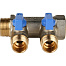 STOUT Коллектор с шаровыми кранами 1", 2 отвода 1/2" SMB 6201 011202