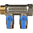 STOUT Коллектор с шаровыми кранами 1", 2 отвода 1/2" SMB 6201 011202
