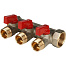 STOUT Коллектор с шаровыми кранами 3/4", 3 отвода 1/2" SMB 6200 341203