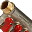 STOUT Коллектор с шаровыми кранами 3/4", 3 отвода 1/2" SMB 6200 341203