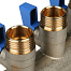 STOUT Коллектор с шаровыми кранами 1", 3 отвода 1/2" SMB 6201 011203