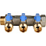 STOUT Коллектор с шаровыми кранами 3/4", 3 отвода 1/2" SMB 6201 341203