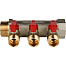 STOUT Коллектор с шаровыми кранами 1", 3 отвода 1/2" SMB 6200 011203