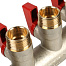STOUT Коллектор с шаровыми кранами 3/4", 4 отвода 1/2" SMB 6200 341204