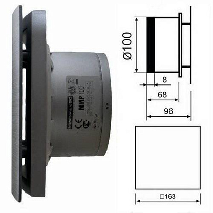 MMotors JSC MM-Р-01 Бытовой вентилятор (эконом,пластик гнутый,хром)(1924)