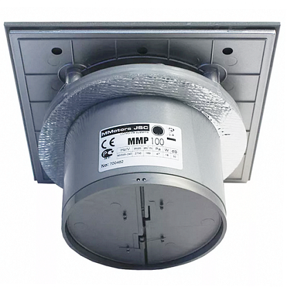 MMotors JSC MM-Р UE 100 Бытовой вентилятор (сверхтихий,квадрат стекло,сталь)(2276)
