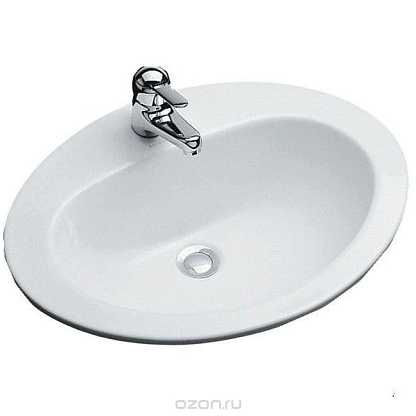Раковина 50 см Jacob Delafon Ovale Dessus E1358-00