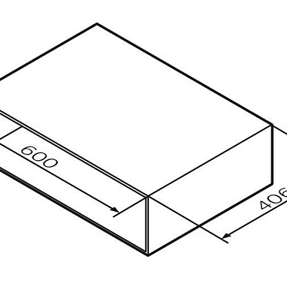 Am.Pm Gem M90OHX0600WG Ниша для хранения, 60 см