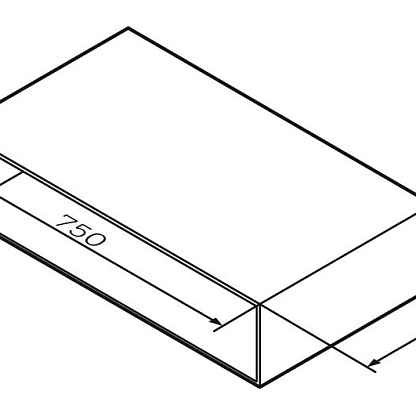 Am.Pm Gem M90OHX0750WG Ниша для хранения, 75 см