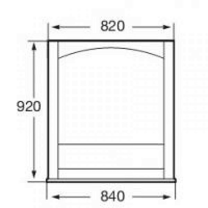 Зеркало Roca America 85 орех ZRU9302793