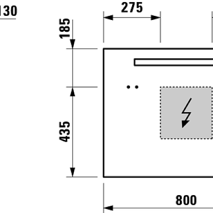 Laufen зеркало 800x620 мм с подсветкой 4.4723.5.996.144.1