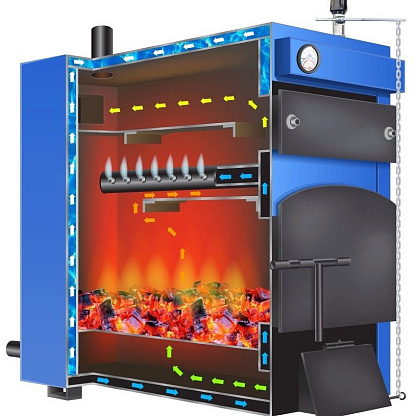 Гейзер ПК-75 твердотопливный пиролизный котел