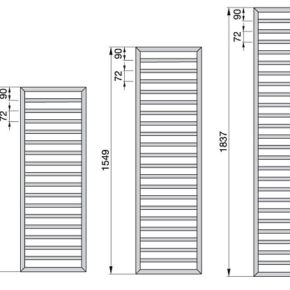 Zehnder Subway SUBС-150-045 Chrome полотенцесушитель водяной