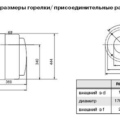 Giersch RG30-N KE30 1/2" газовая горелка с шаровым краном (234540470)