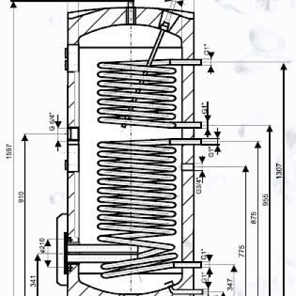 Drazice OKCE 300 NTRR/3-6kW Комбинированный бойлер