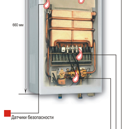 ЛАДОГАЗ ВПГ 10А водонагреватель газовый проточный, 5 лет гарантии