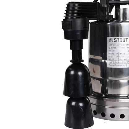 STOUT Насос дренажный, с вертикальным поплавком, 230V, Q=175 л/мин, H=10 м SPD-0003-200450