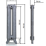 GuRaTec Merkur 760 Чугунный радиатор (1 секция)