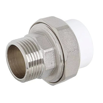 Pro Aqua PPR Муфта комбинированная,разъемная, с наружной резьбой Ду 20х1 PA21011
