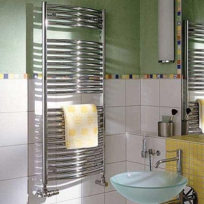 Zehnder Janda JAEC-120-050/DD Chrome Полотенцесушитель из нержав. стали, электр.