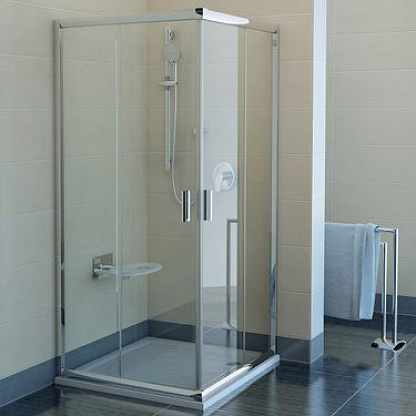 Ravak Blix BLRV2-90 душевой уголок с угловым входом, блестящий + Транспарент  X1LV70C00Z1