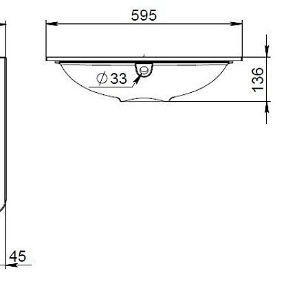 Am.Pm "Bliss D" M55WPX0601WG Раковина мебельная 600 мм