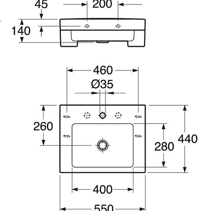 Gustavsberg ARTic Раковина подвесная GB1145500101