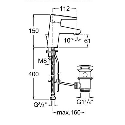 Смеситель для раковины Roca Esmai 5A3031C00