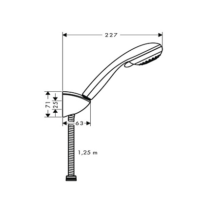 Душевой гарнитур Hansgrohe Crometta 85 Variojet 27559000 Porter'C