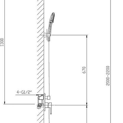 Душевая система Timo Selene SX-3069 SM 1113