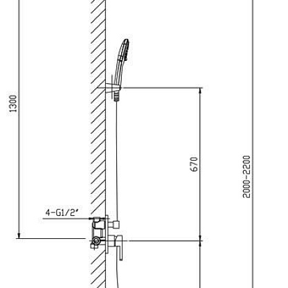 Душевая система Timo Hette SX-1029/00 SM110