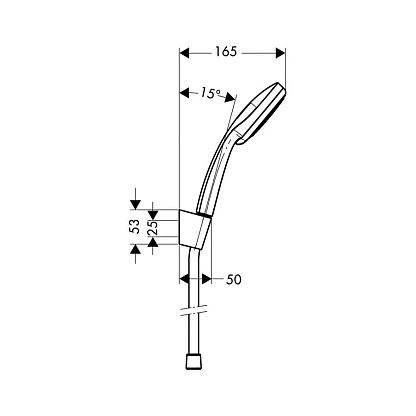 Душевой гарнитур Hansgrohe Croma 100 Vario 27594000 Porter'S