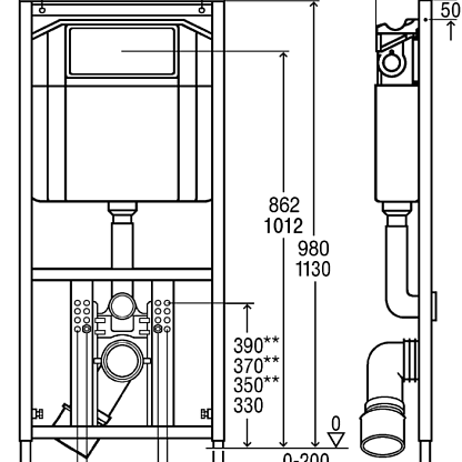 Viega Eco Plus инсталляция для унитаза (3 в 1) 660321