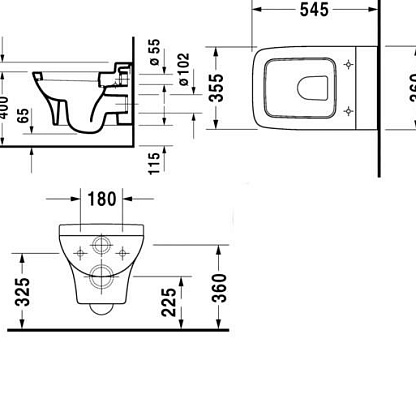 Duravit Puravida Унитаз подвесной (2219090000)