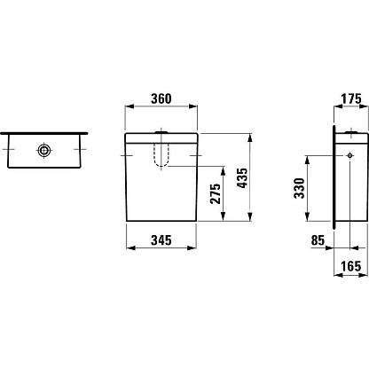 Бачок для унитаза Laufen Palomba 8.2880.3.000.291.1