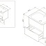 Am.Pm Bliss D M55FHX0602VF База под раковину подвесная, 60 см