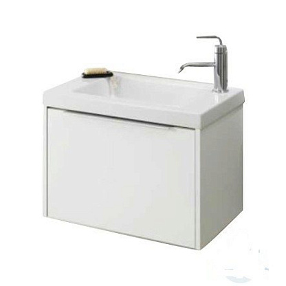 Jacob Delafon XS Керамическая  раковина 600х350 мм (EB680-00) в комплекте с тумбой EB466