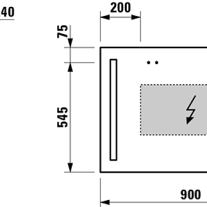 Laufen зеркало 900x620 мм с подсветкой 4.4724.6.996.144.1