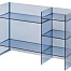 Стеллаж Laufen Kartell (голубой) 3.8933.1.083.000.1