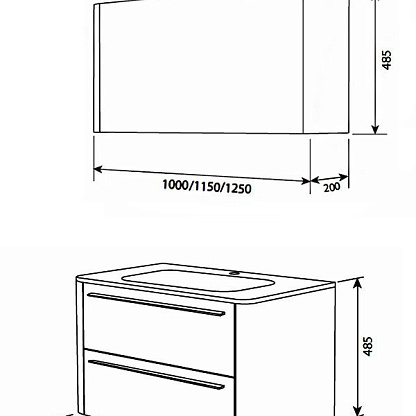 Am.Pm AWE M15MCX1001VF Зеркальный шкаф с подсветкой, 100 см
