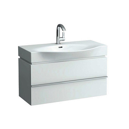 Тумба для раковины Laufen Case 89.5x37.5 см 2 ящика белый лак 4.0125.2.075.475.1