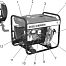 Champion DG6000E-3 Дизельный генератор открытого типа