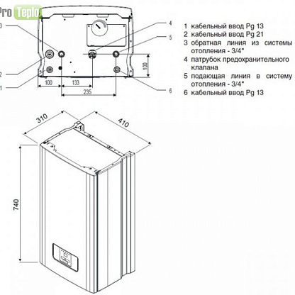 Котёл электрический PROTHERM Скат 21 кВт