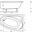 Ванна акриловая 150x95 IFO Locka BA40150000