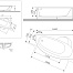 Акриловая ванна Am.Pm Bliss L 160x105, левая W53A-160L105W-A