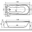 Excellent ELEGANCE 140 акриловая ванна с ручками 1400x700 WAEX.ELE14WH