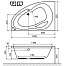 Excellent NEWA+ 150 L акриловая ванна 1500x950 WAEX.NEL15WH