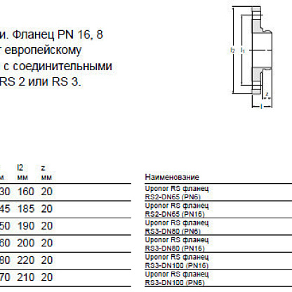 Uponor RS фланец RS3-DN80 (PN16) (1029129)