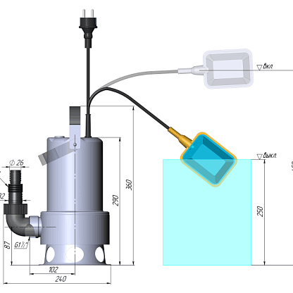 Unipump INOXVORT 1100 SW Дренажный насос 74613